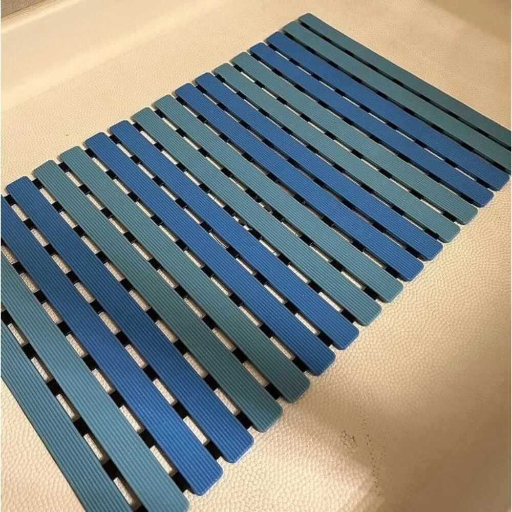 New Non Slip Bathtub Mat | Double-Layered Shower Floor Mat with Suction Cups